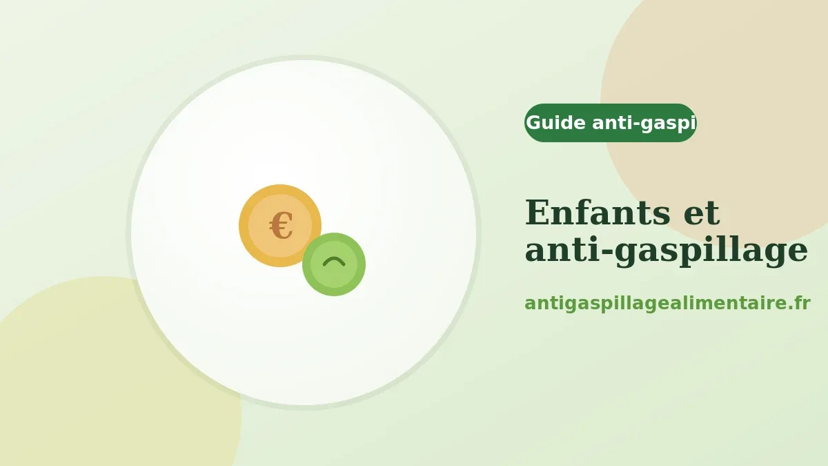 Comment sensibiliser les enfants à l'anti-gaspillage