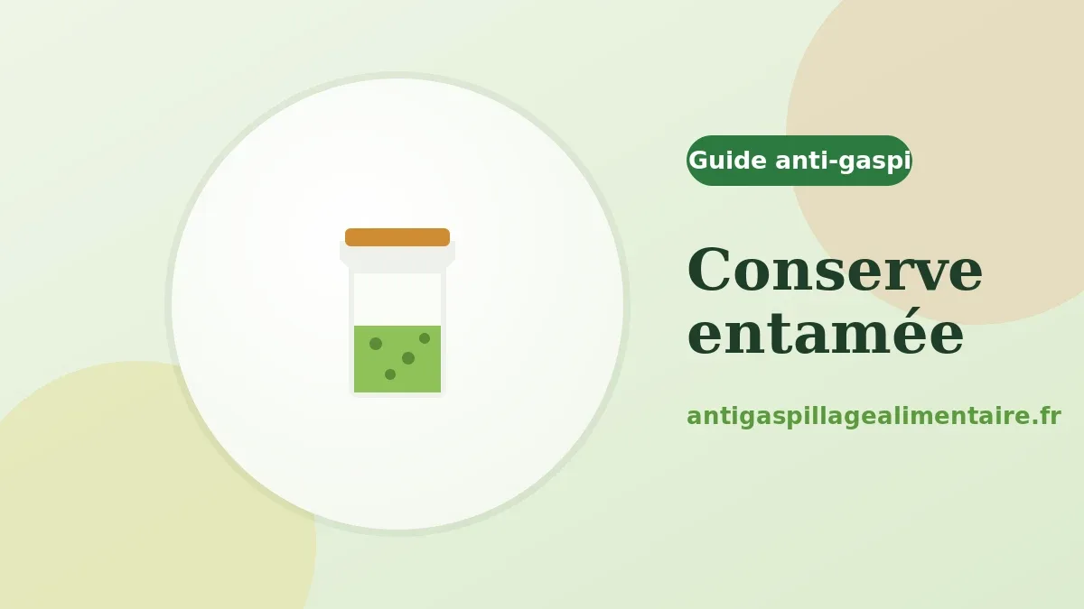 Comment conserver une conserve entamée