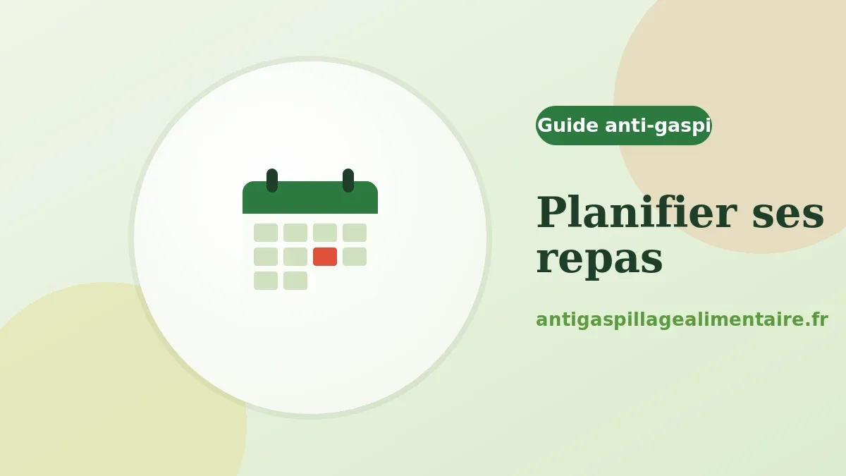 Comment planifier ses repas pour ne rien gaspiller