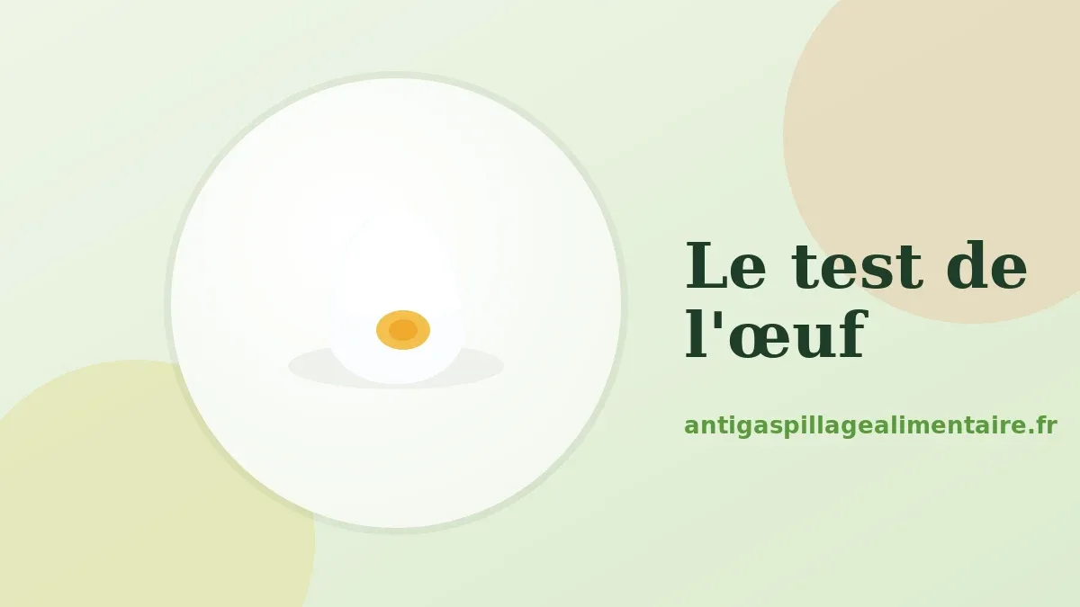 Le test du verre d'eau pour vérifier la fraîcheur d'un œuf