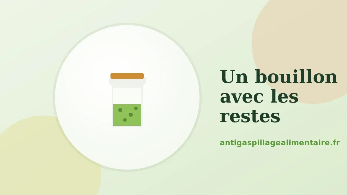 Préparer un bouillon maison avec des restes de légumes