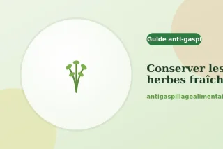 Comment conserver les herbes fraîches longtemps