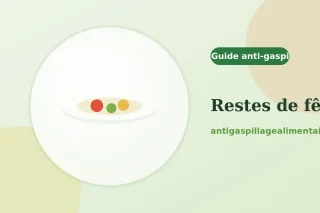 Que faire des restes de repas de fête