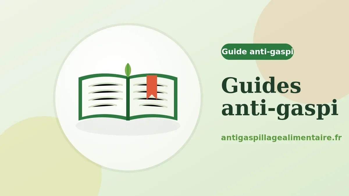 guides anti gaspillage alimentaire