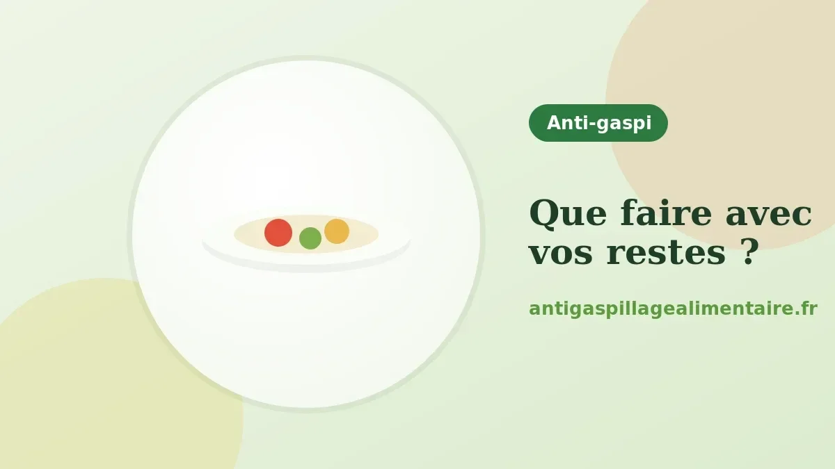 Que faire avec ses restes : idées de recettes anti-gaspi